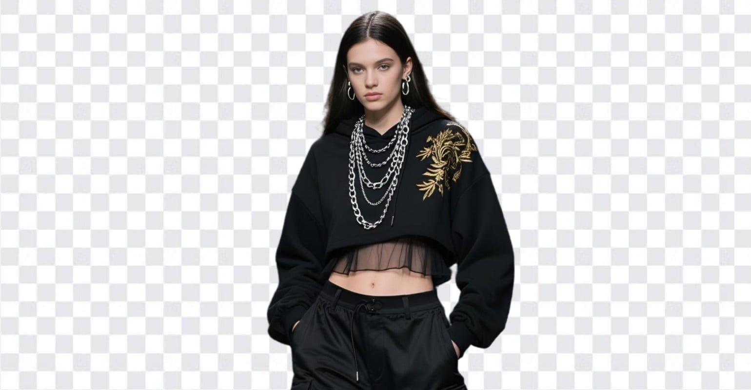 Remove background for the fashion model