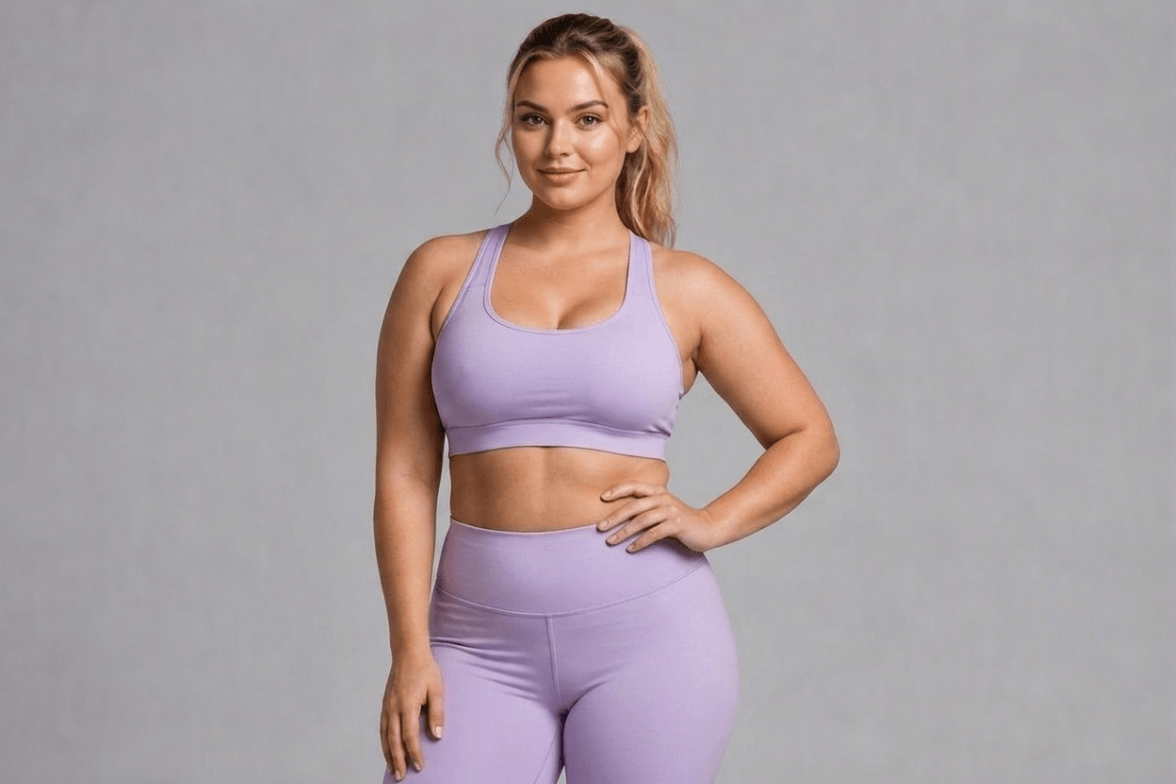 Sample girl photo with a fat body