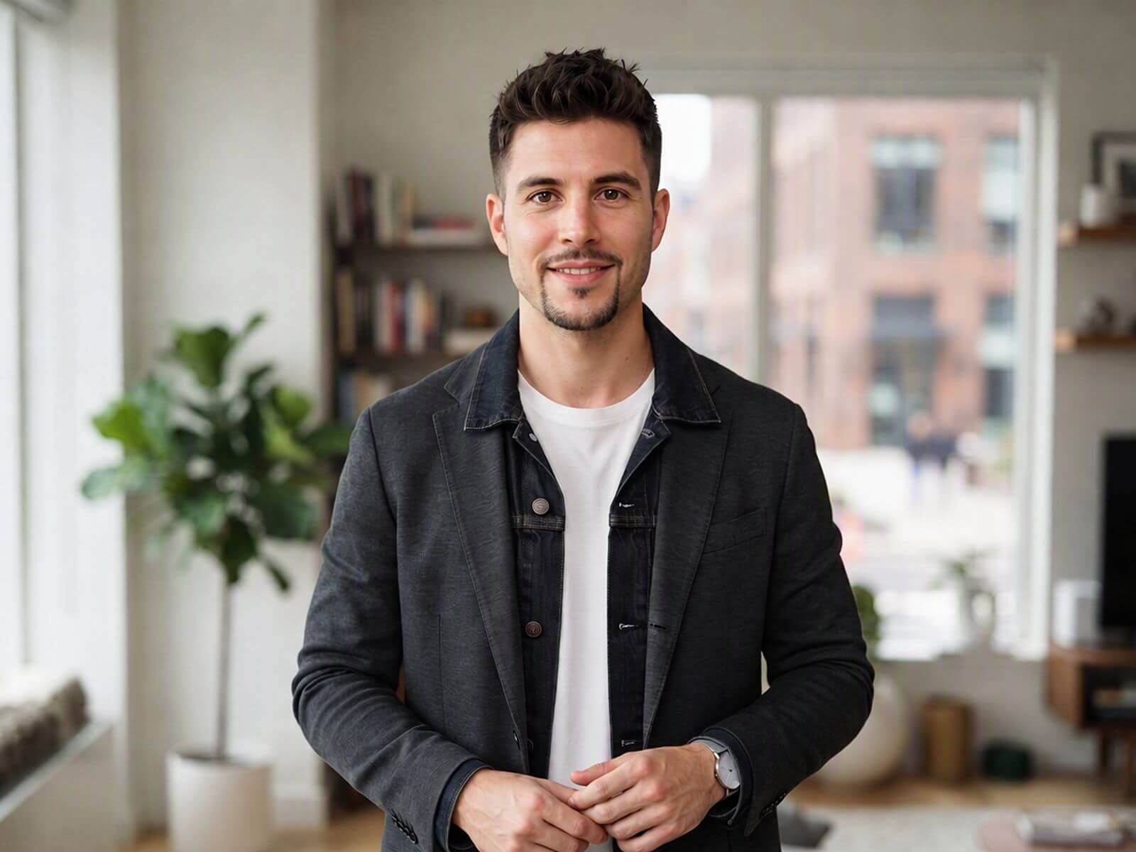 Sample image of a man with a circle beard