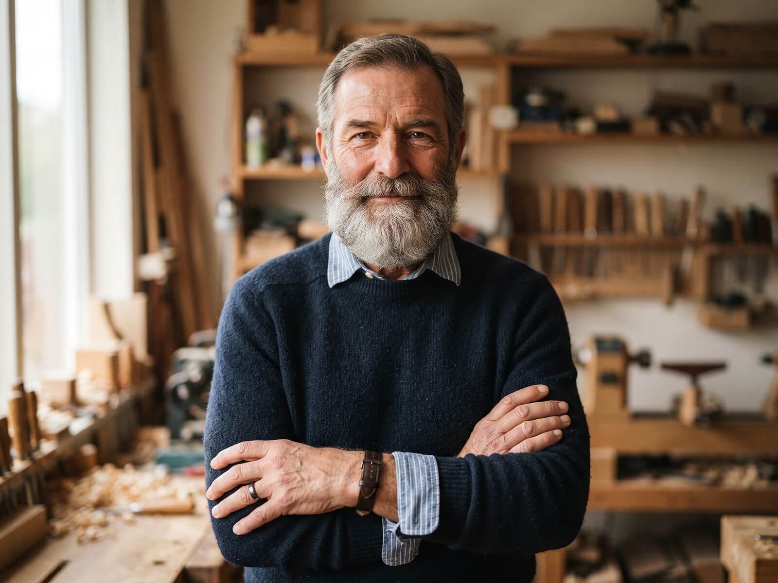 Sample image of an old man with a full beard