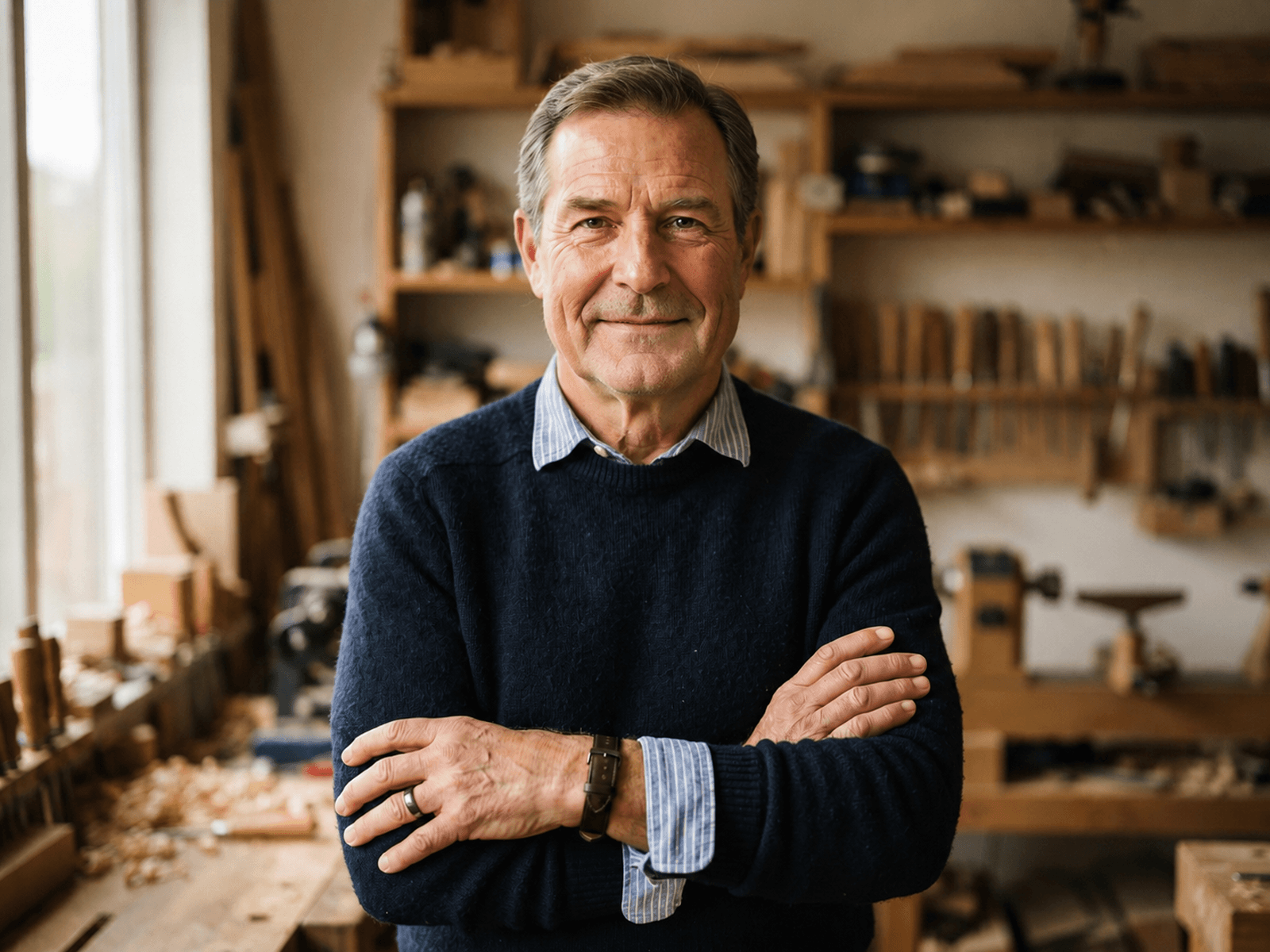 Sample image of an old man without a full beard