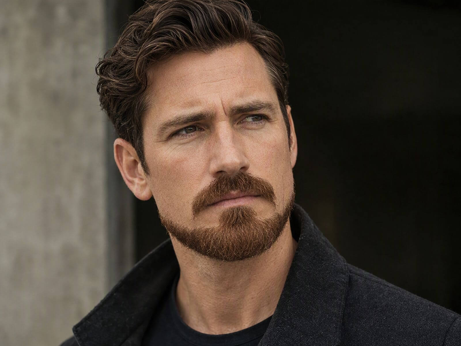 Sample photo of a man with balbo beard