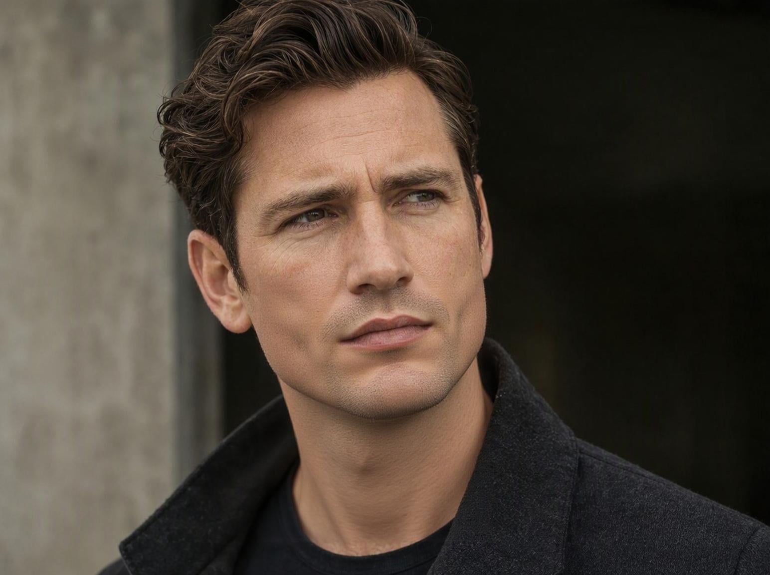 Sample photo of a man without a balbo beard
