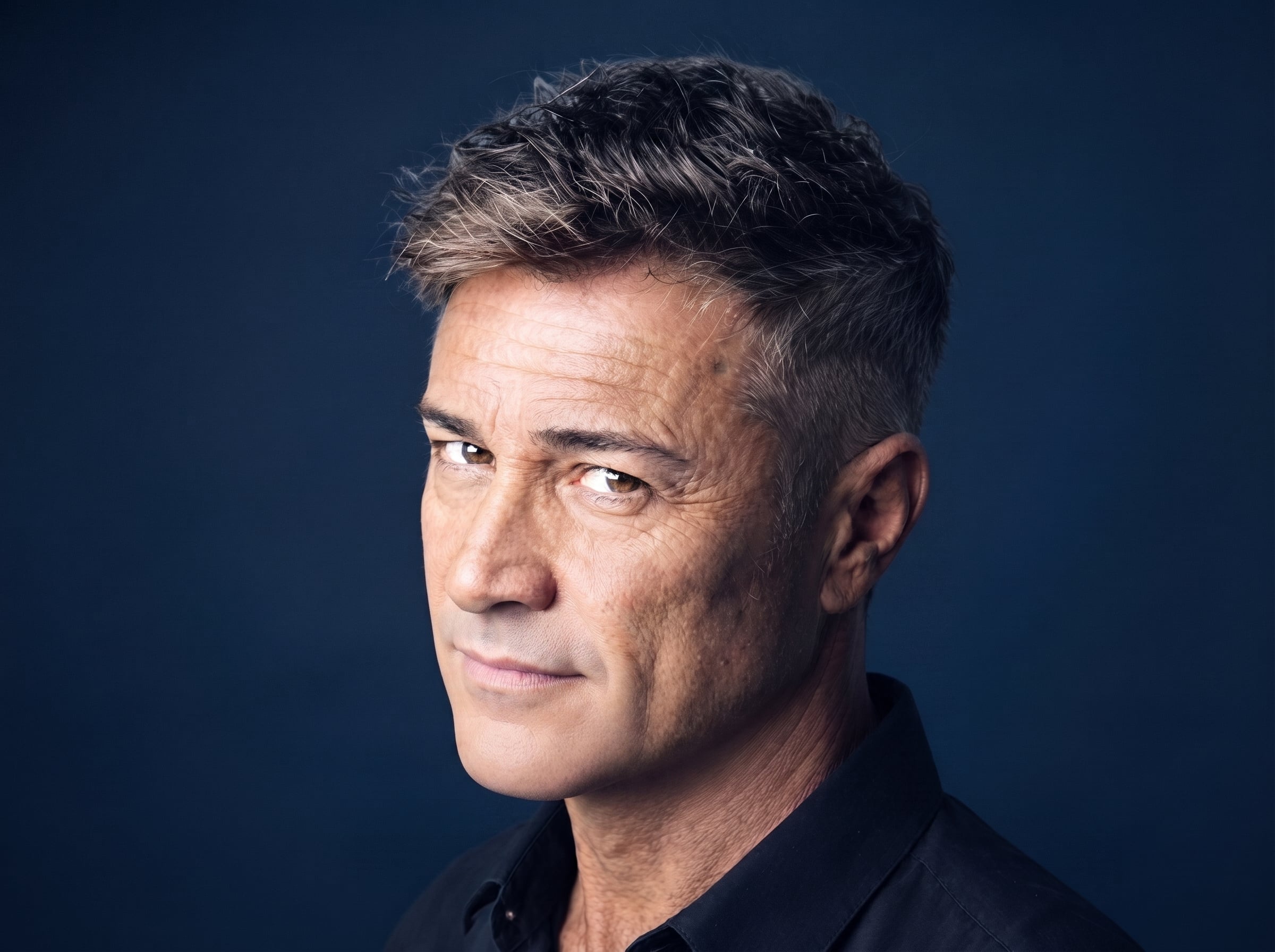 Sample photo of a man without anchor beard