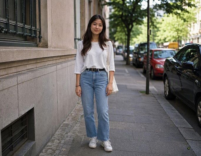 Sample photo of a slim asian girl
