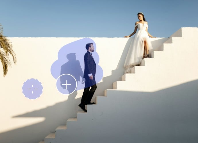 Select the man in the photo desktop version