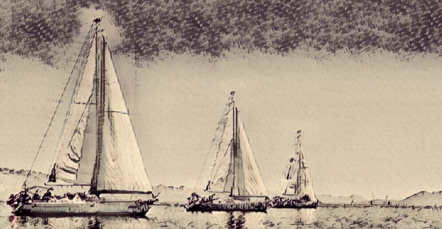 sketching sailboats