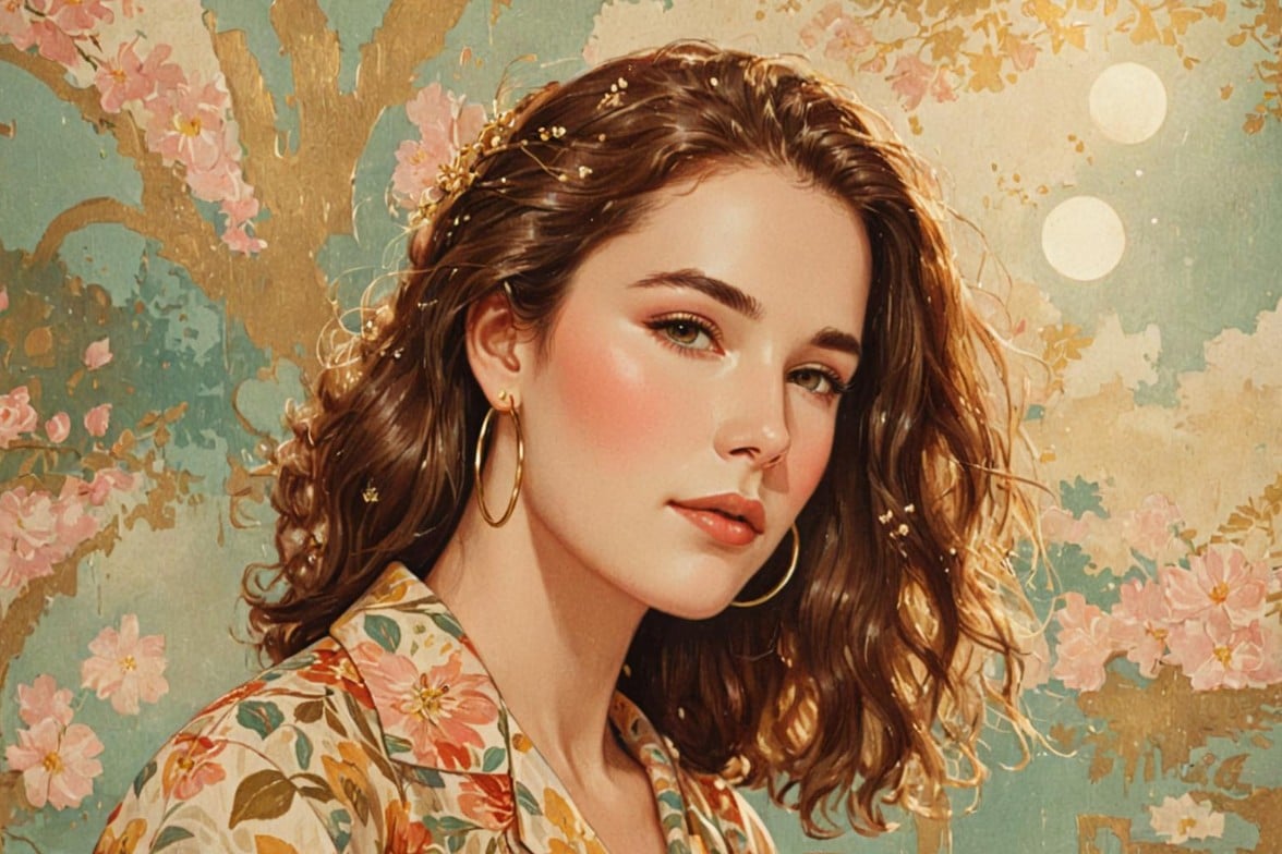 Vintage version of a girl image