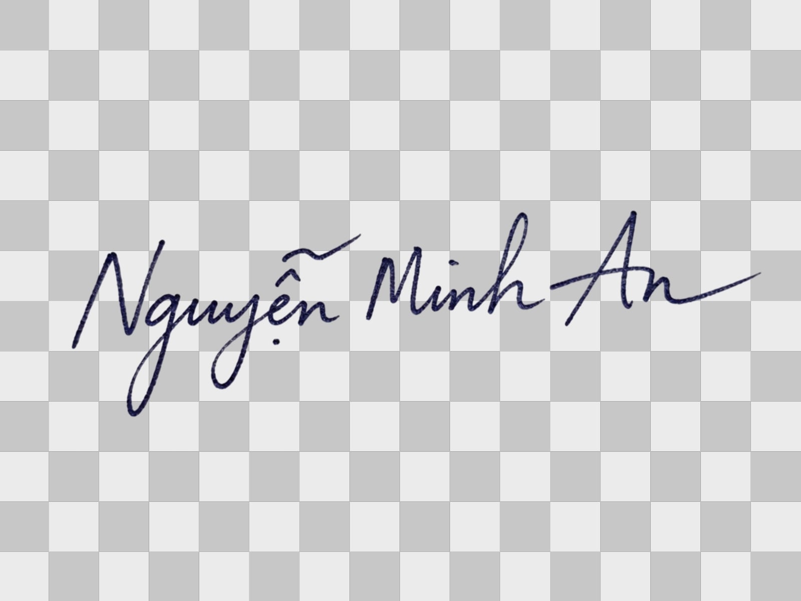 Ảnh banner chữ ký sau khi xóa nền bằng Fotor
