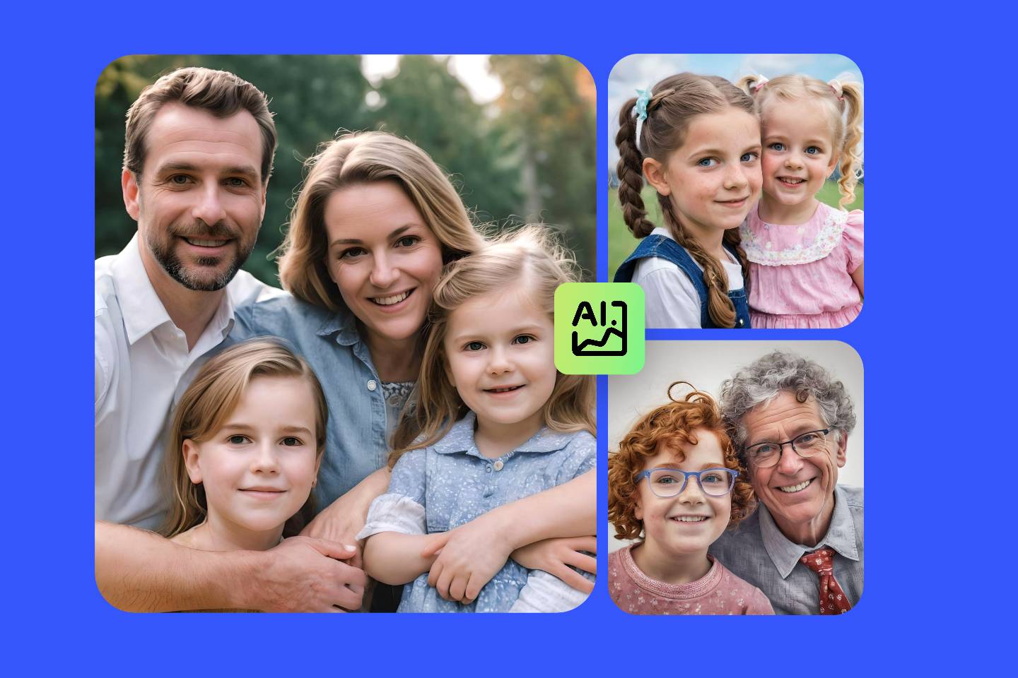 AI-generated family portrait feature cover