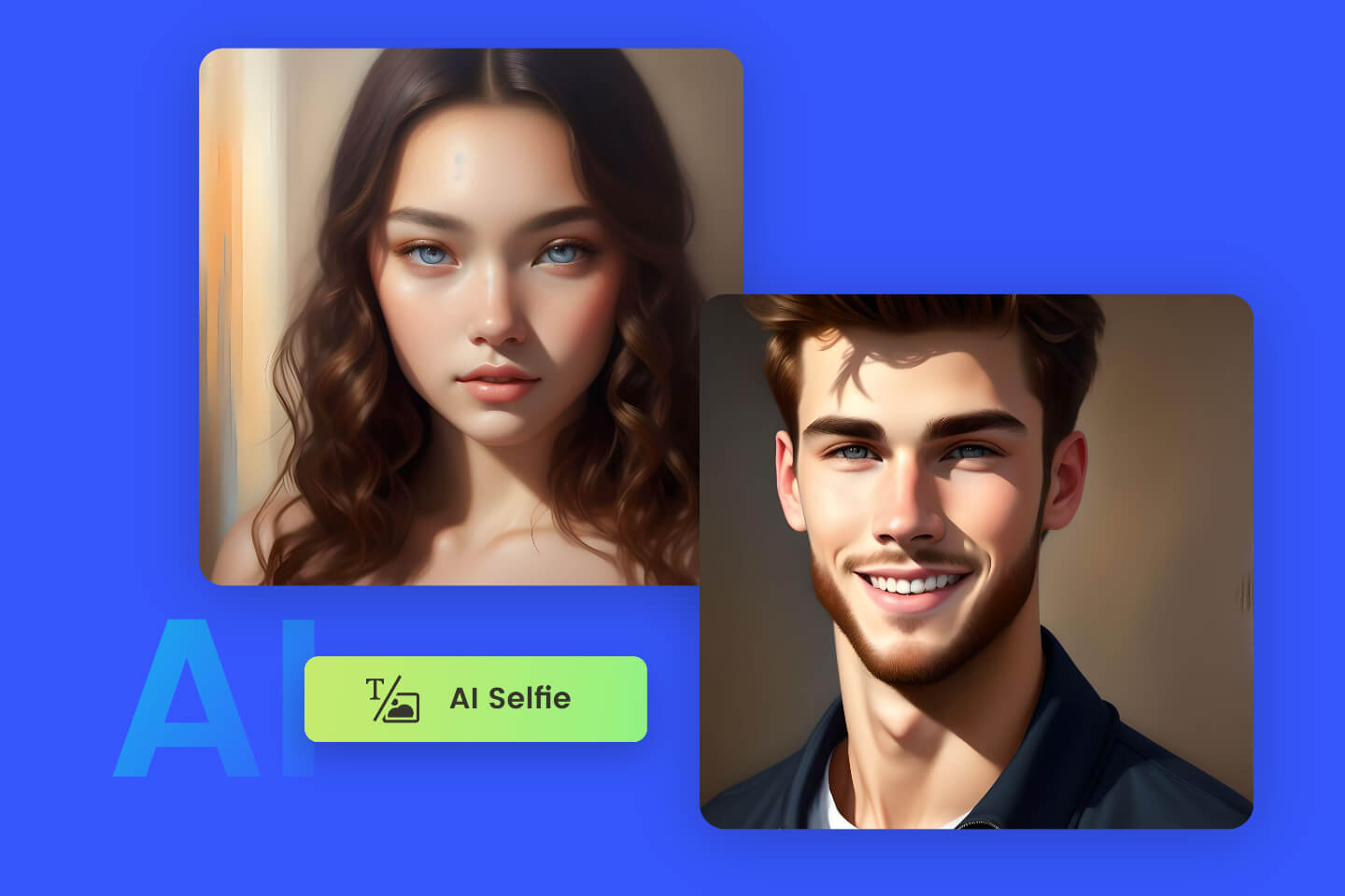 AI generated images of a boy and a girl