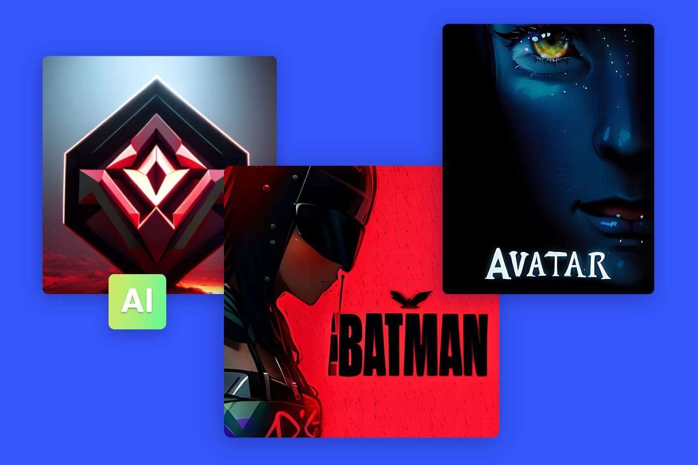 AI generated movie poster and logo designs