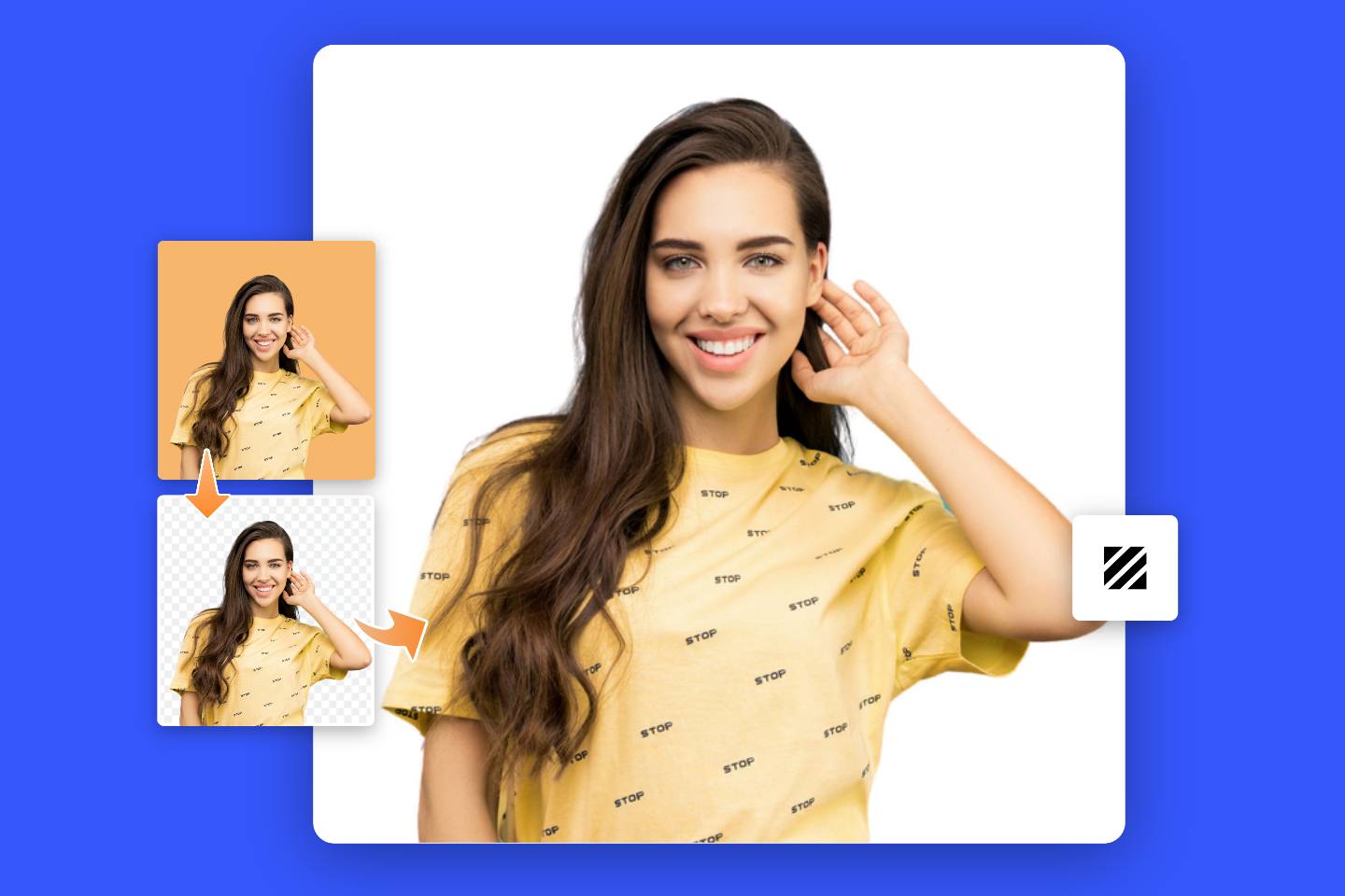 Add white background to photo online with Fotor's free AI white background editor