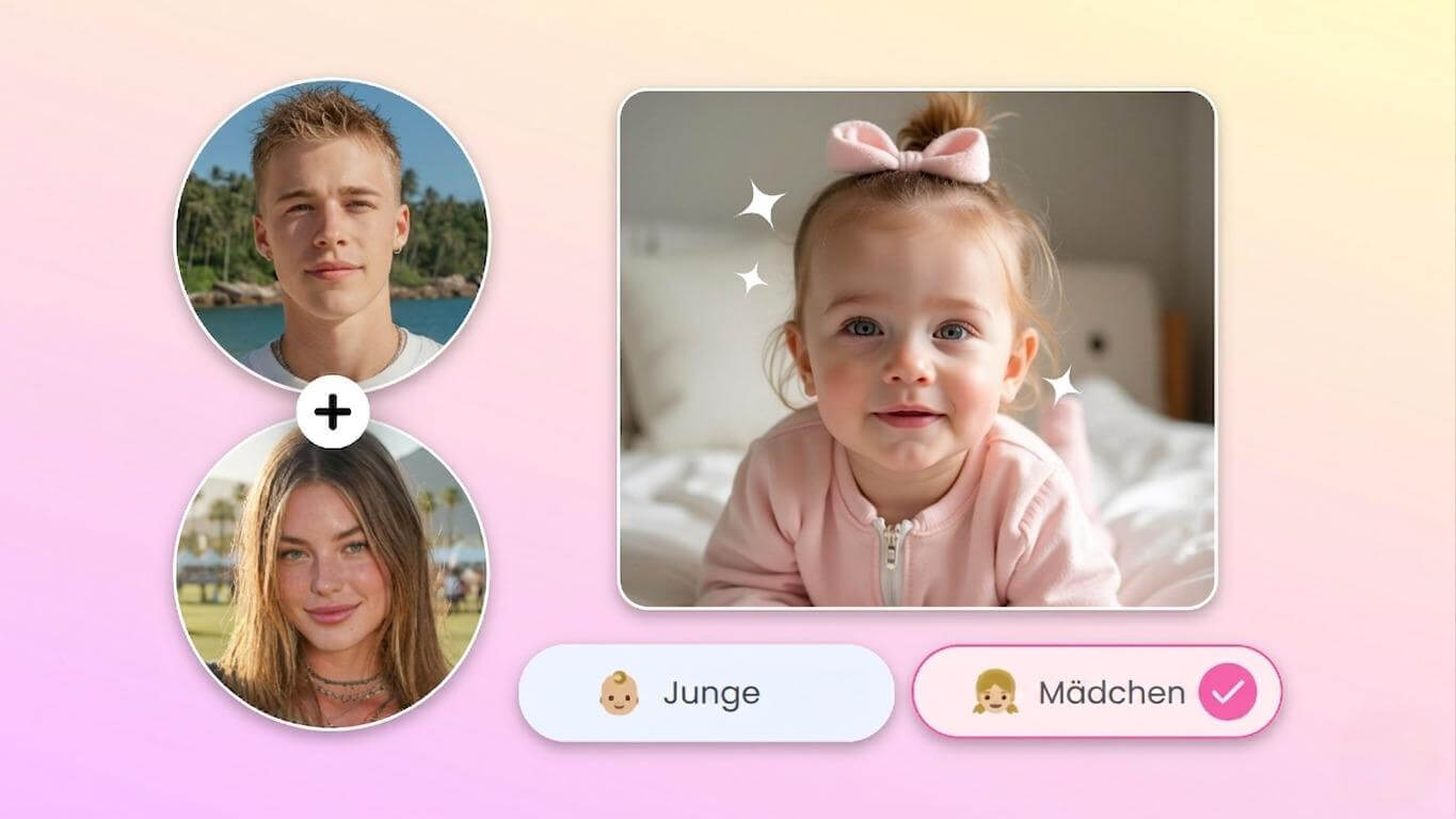 Bannerbild von dem KI Baby generator von Fotor