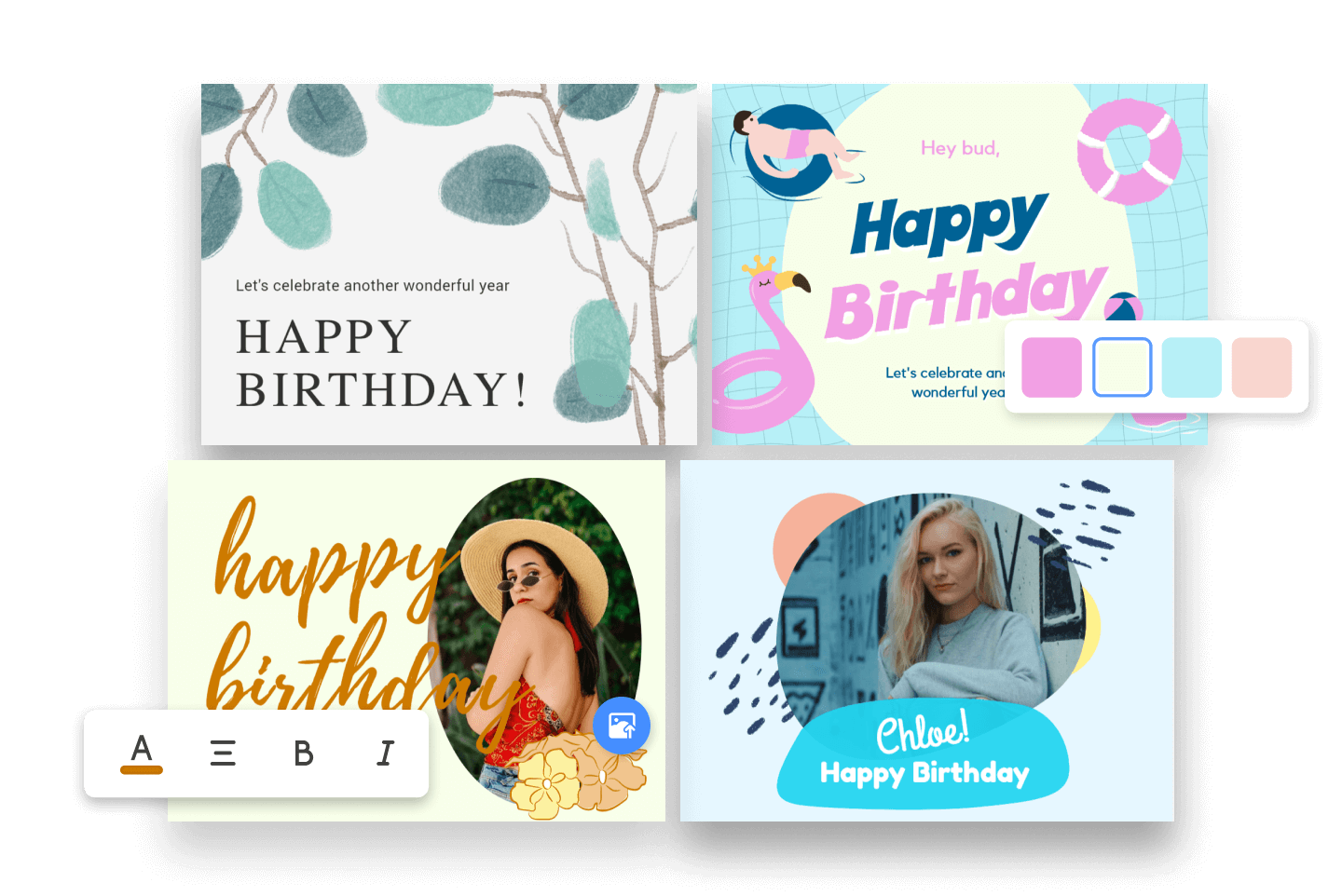 Birthday Card Maker: Make a Custom Birthday Card Online | Fotor