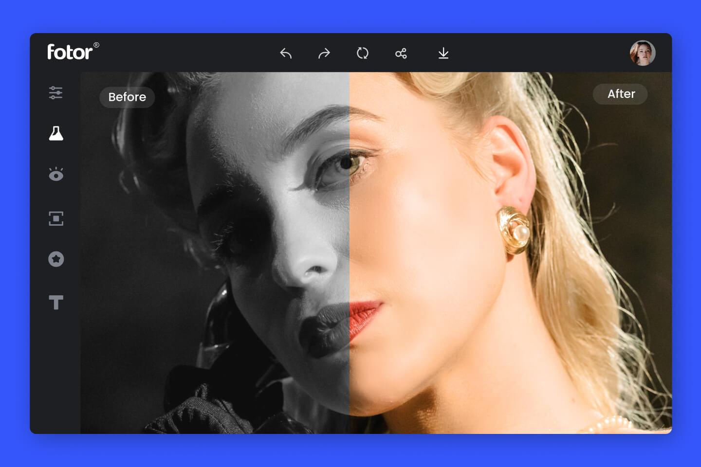 Colorize Photo Automatically with Online Image Colorizer - Fotor