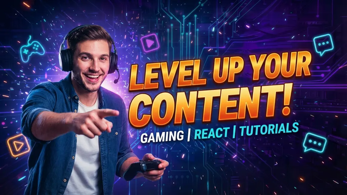 Fotor AI thumbnail maker example for a tutorial video