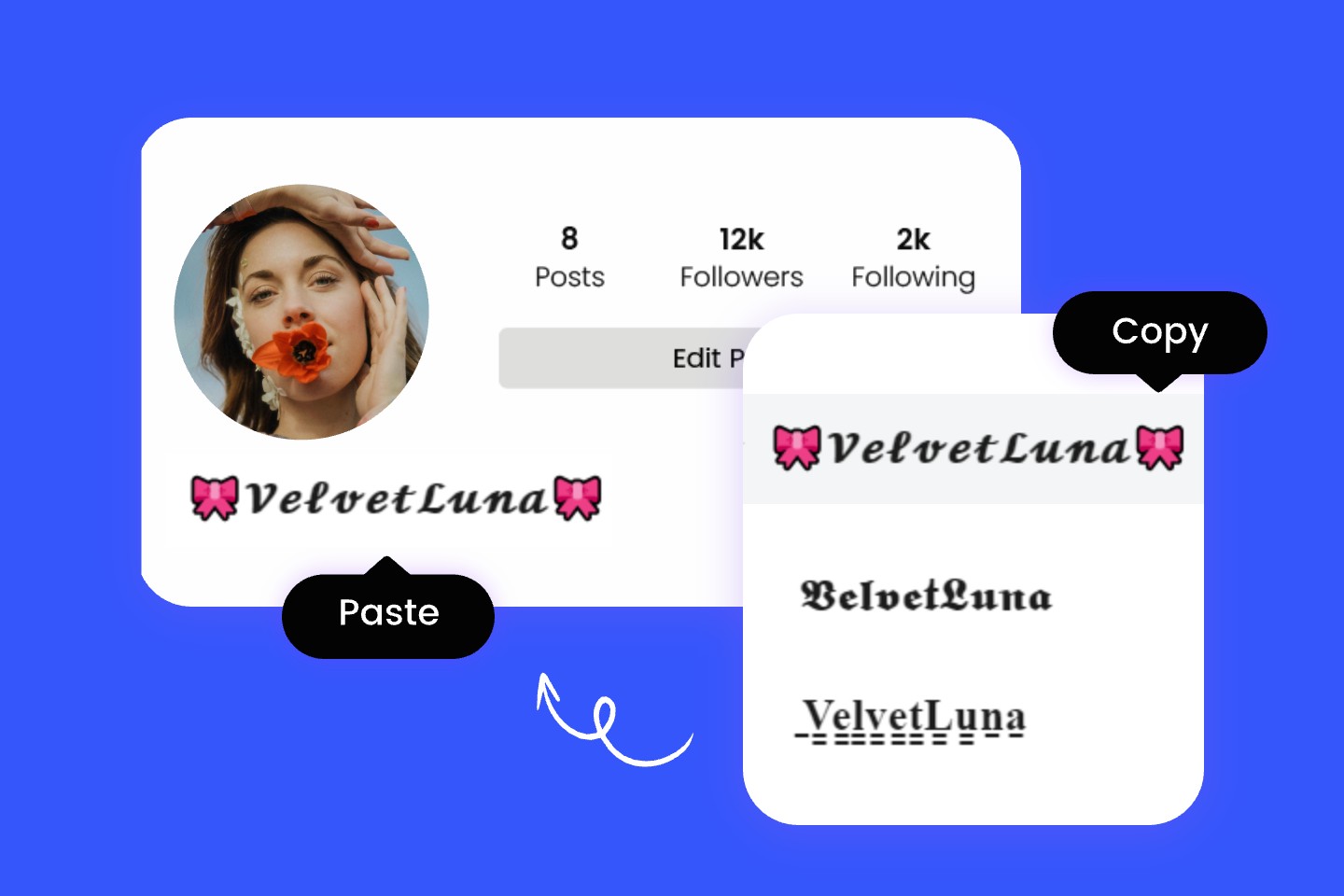 Stylish Name Generator Copy And Paste For Gaming Instagram Fotor