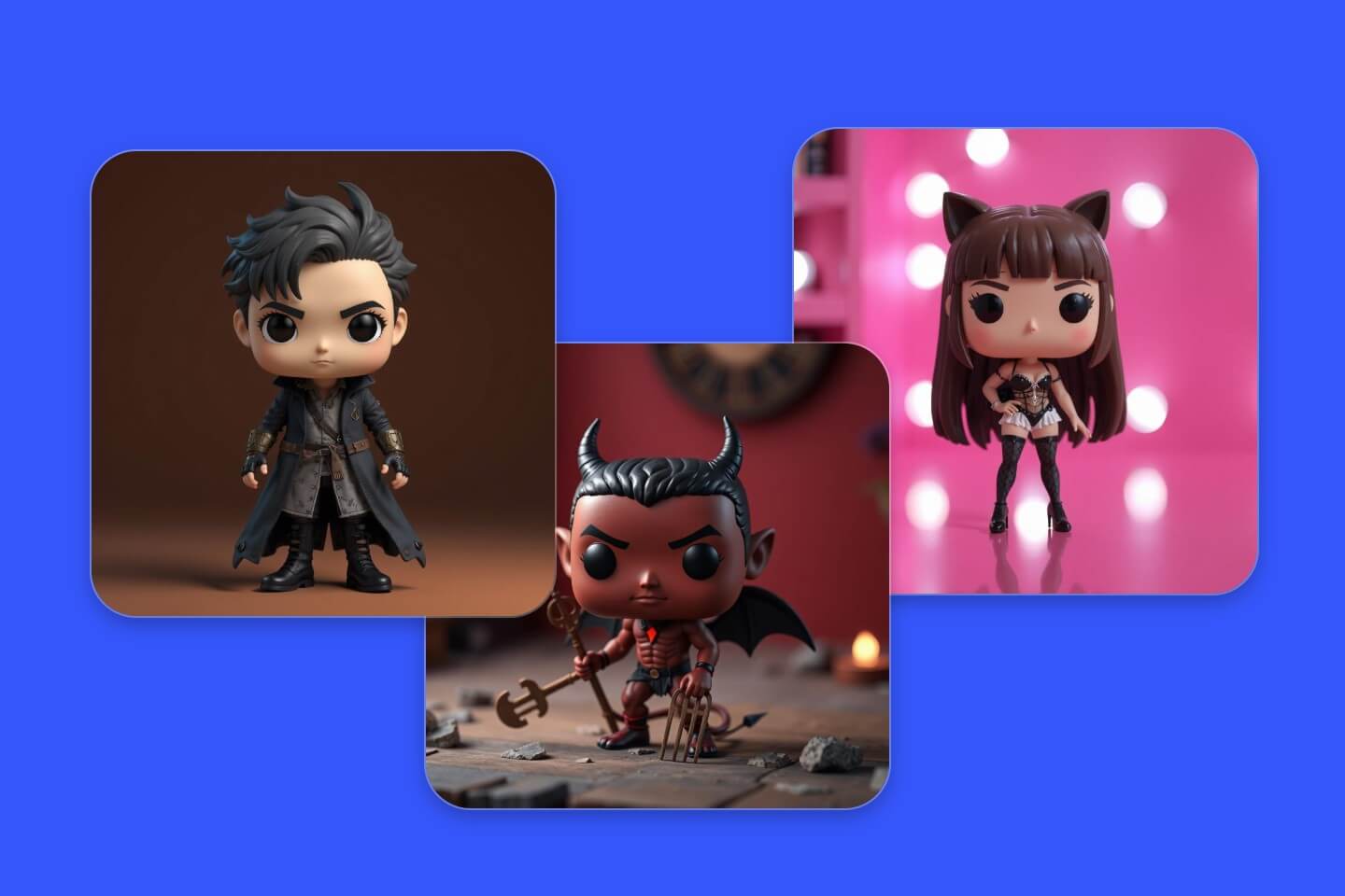 Funko Pop maker making different figures