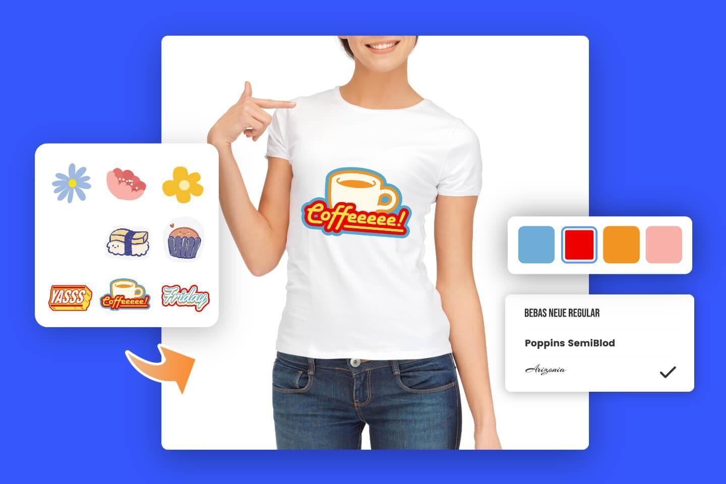 débiles picnic rotación Creador de diseñar camisetas: Crear una camiseta personalizada en línea  gratis | Fotor