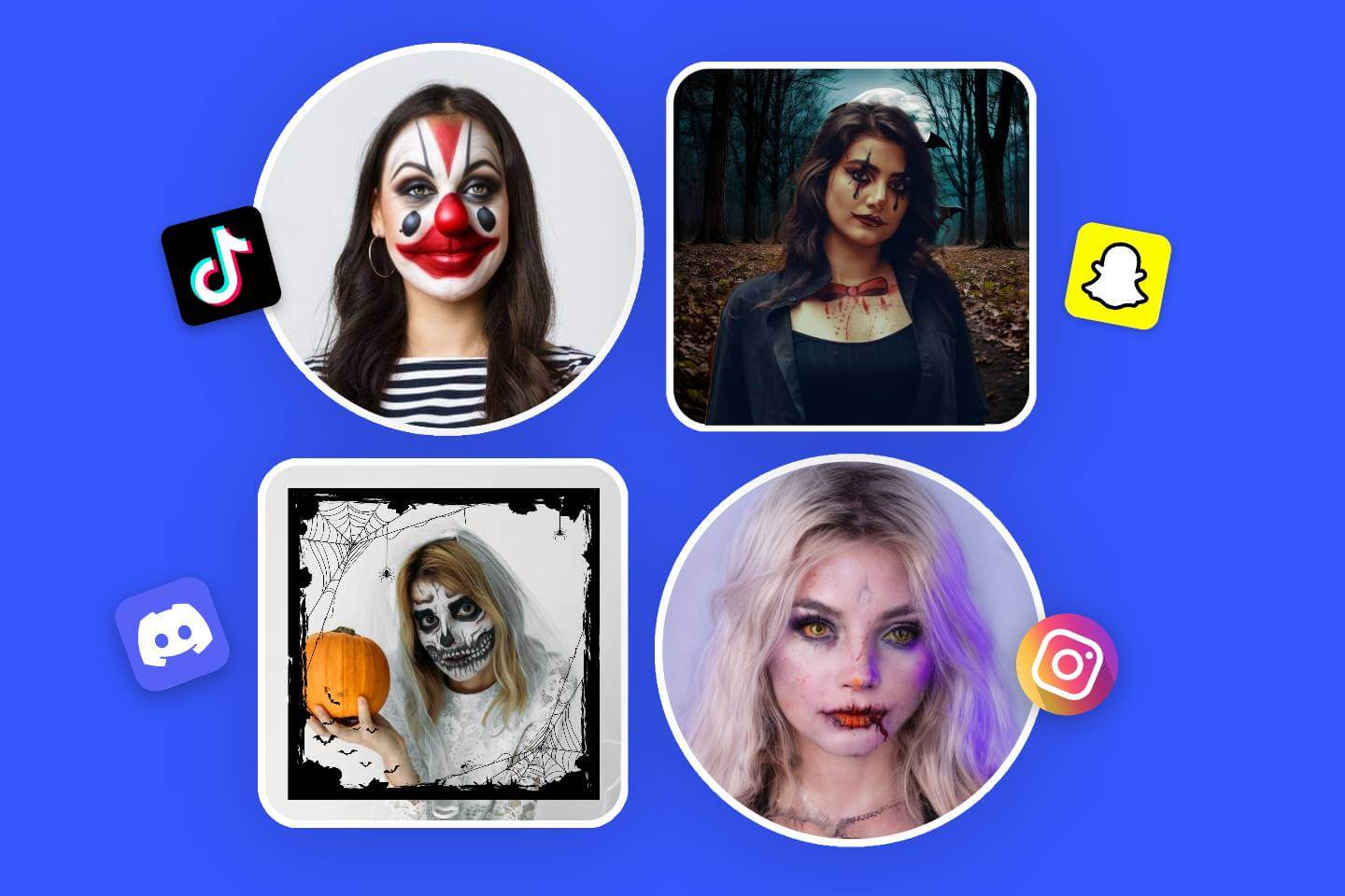 Make Halloween profile pictures online in seconds with Fotor Halloween profile picture maker