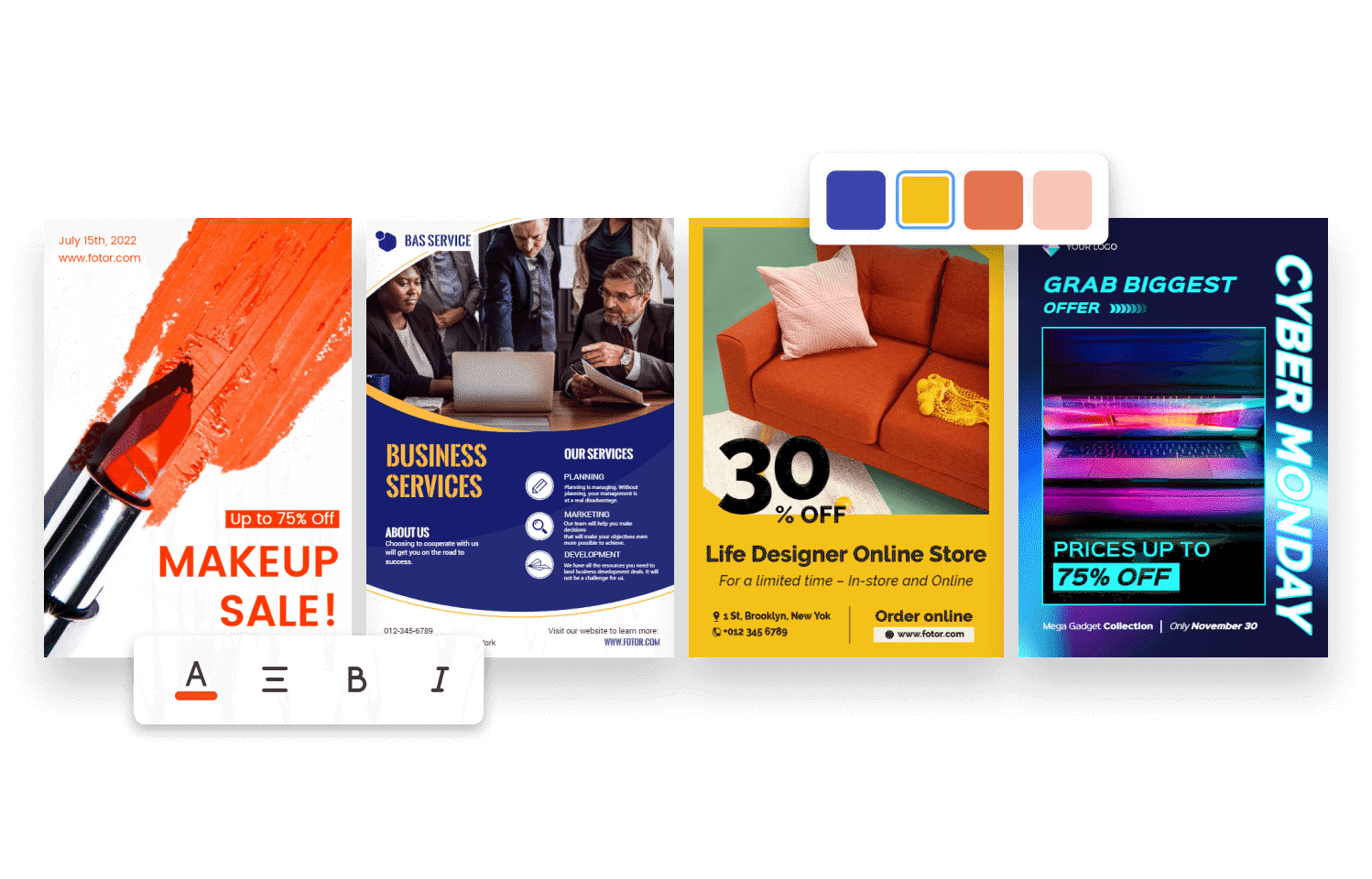 Digital Poster Maker | Make Your Own Poster Online Free | Fotor