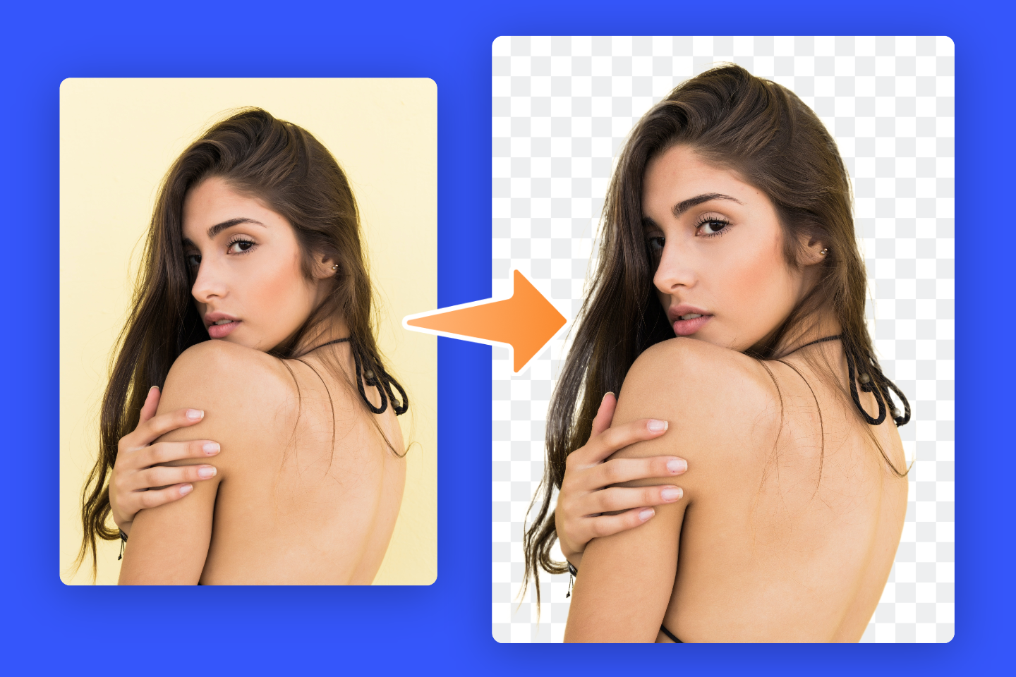 Remove background color with fotor image color remover