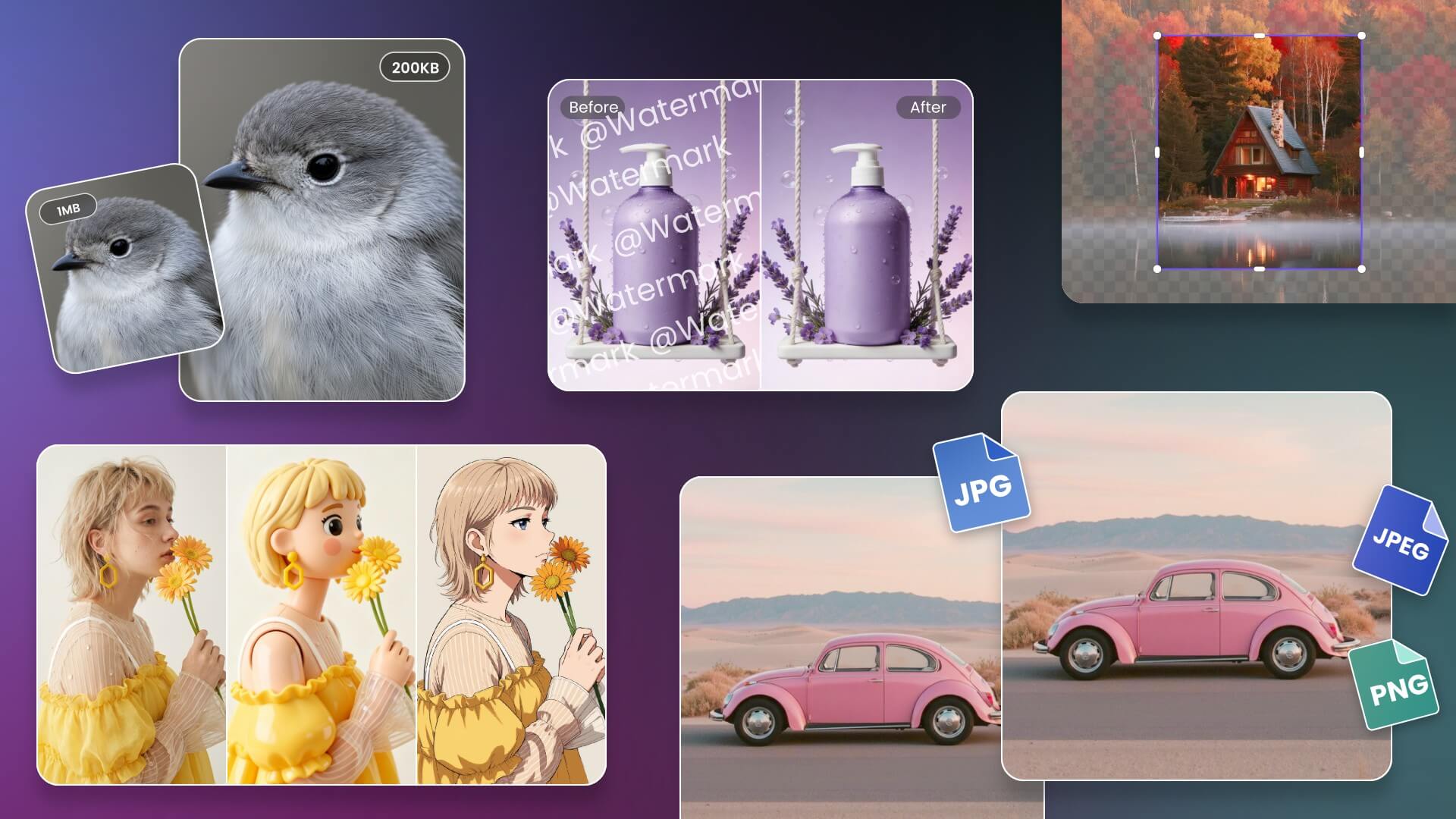 A banner image about using fotor ai batch photo editor to enhance and edit multiple photos at once with various tools