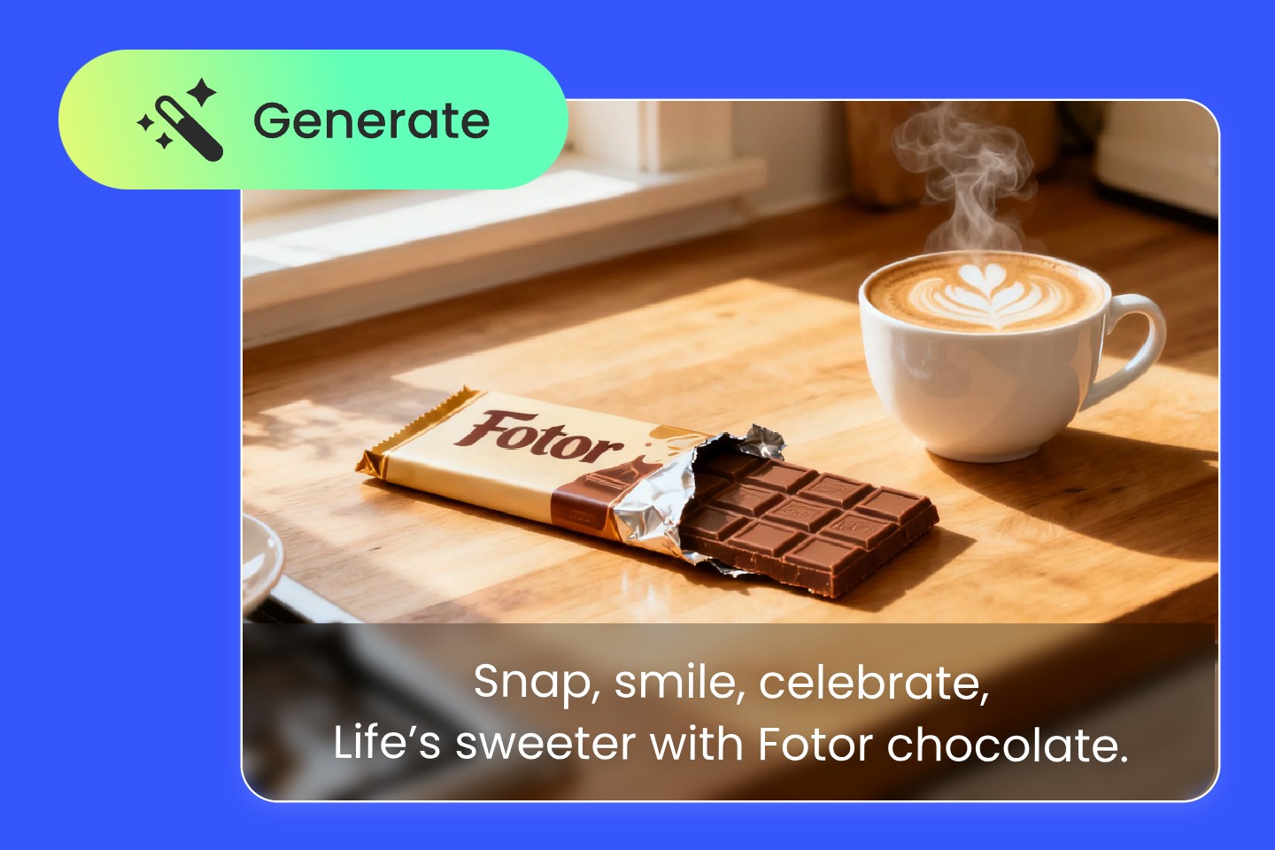 A picture that shows an ad of chocolate with jingle lyrics at the buttom