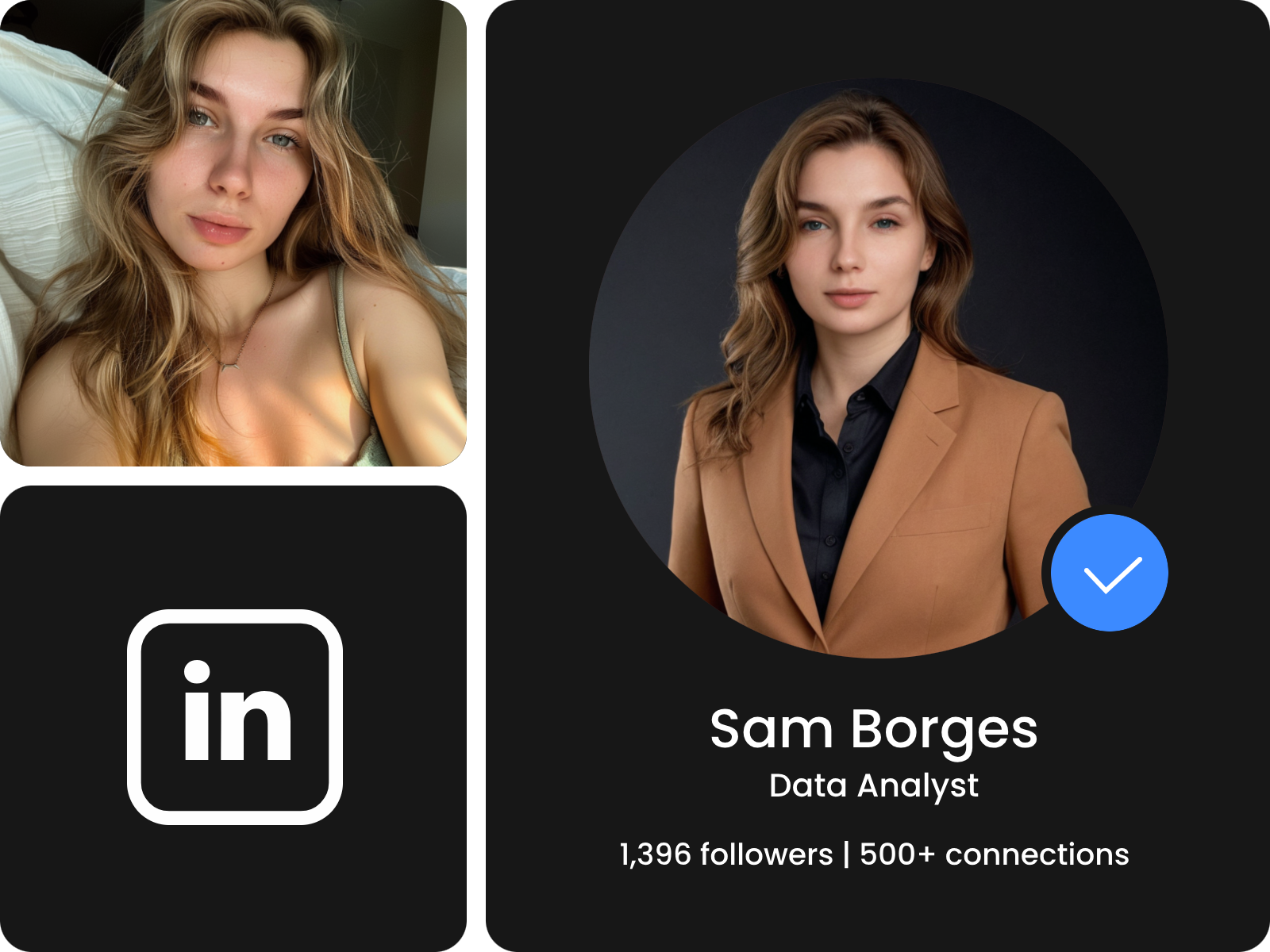 Ai headshot feature to show ai photo editing of the portrait use