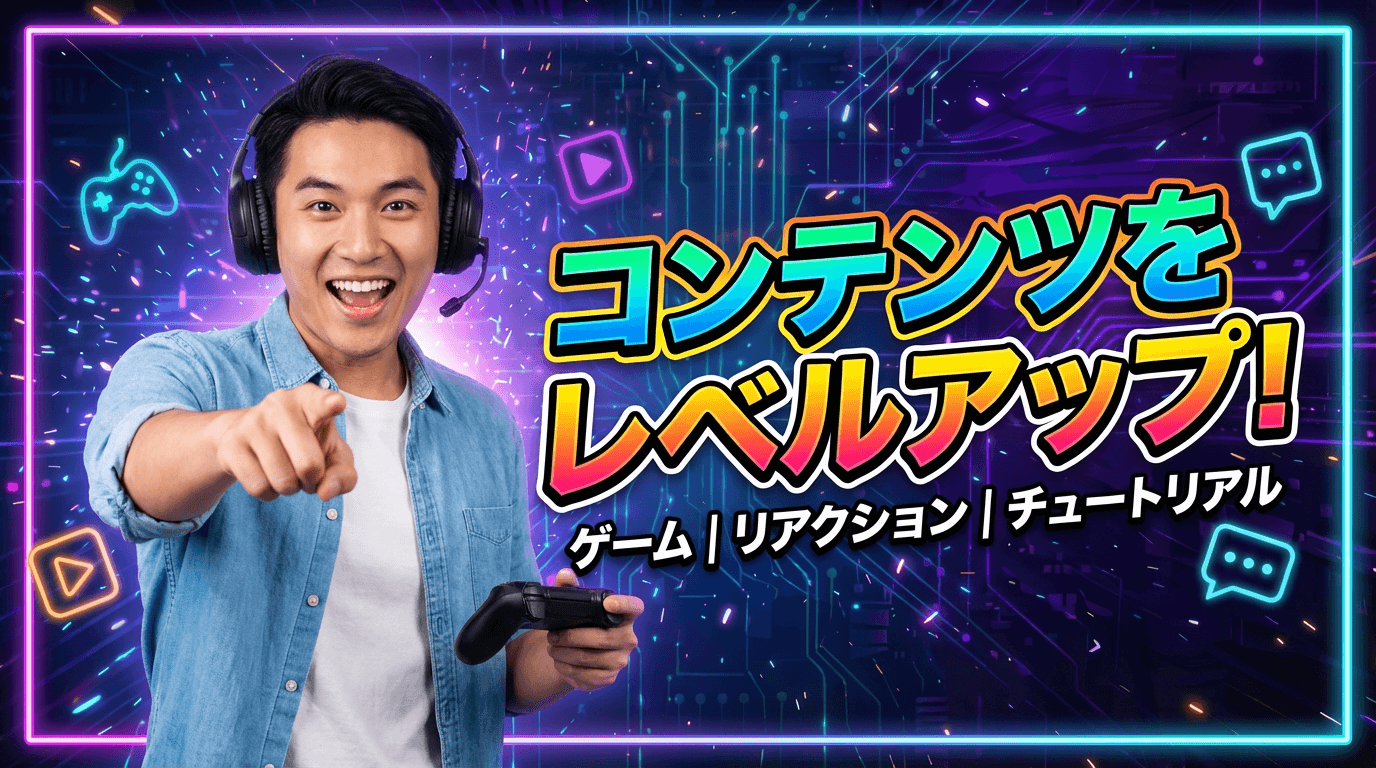 チュートリアル動画向けのAIサムネイル作成事例