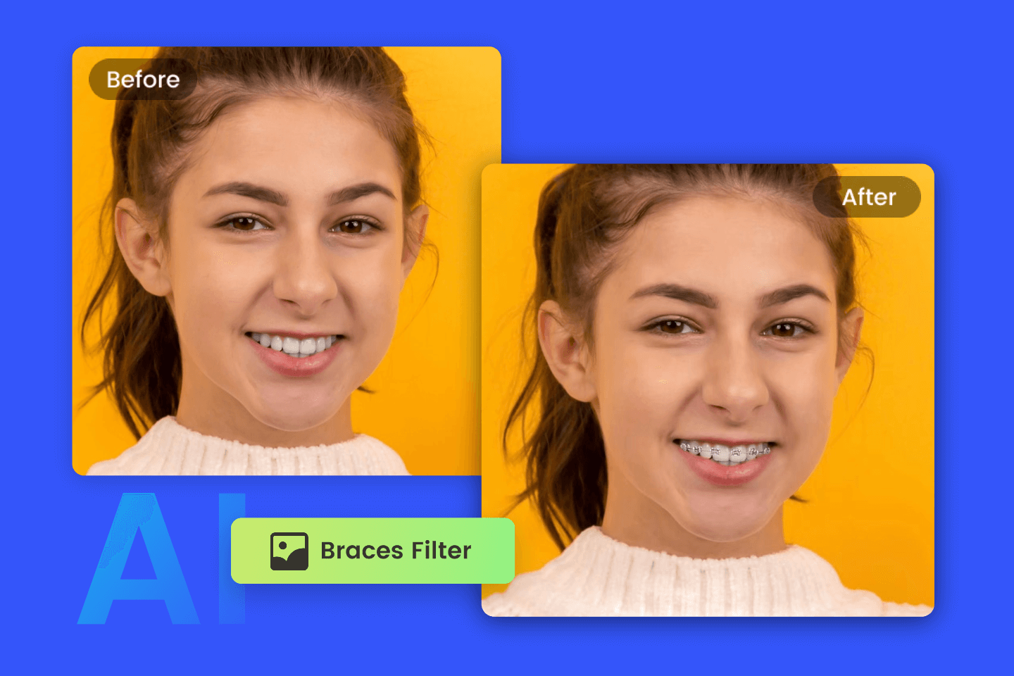 Braces Filter Online Virtual Braces Try on (Free) Fotor