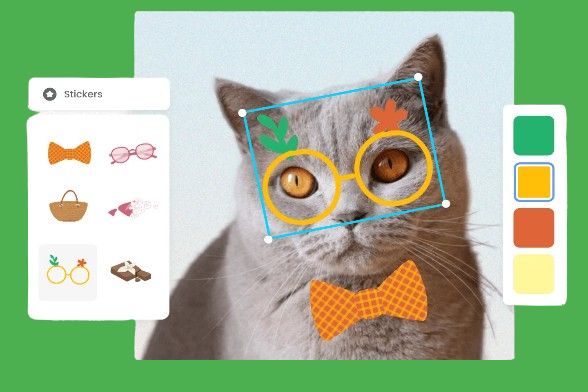 Bannerbild vom foto edior fuer hinzufuegen des stickers