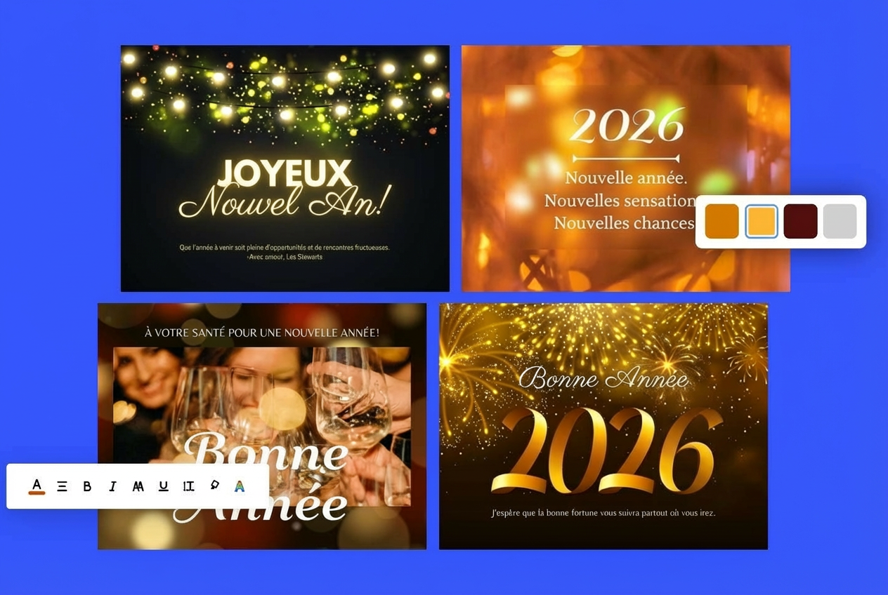 Creer une carte de bonne annee gratuitement