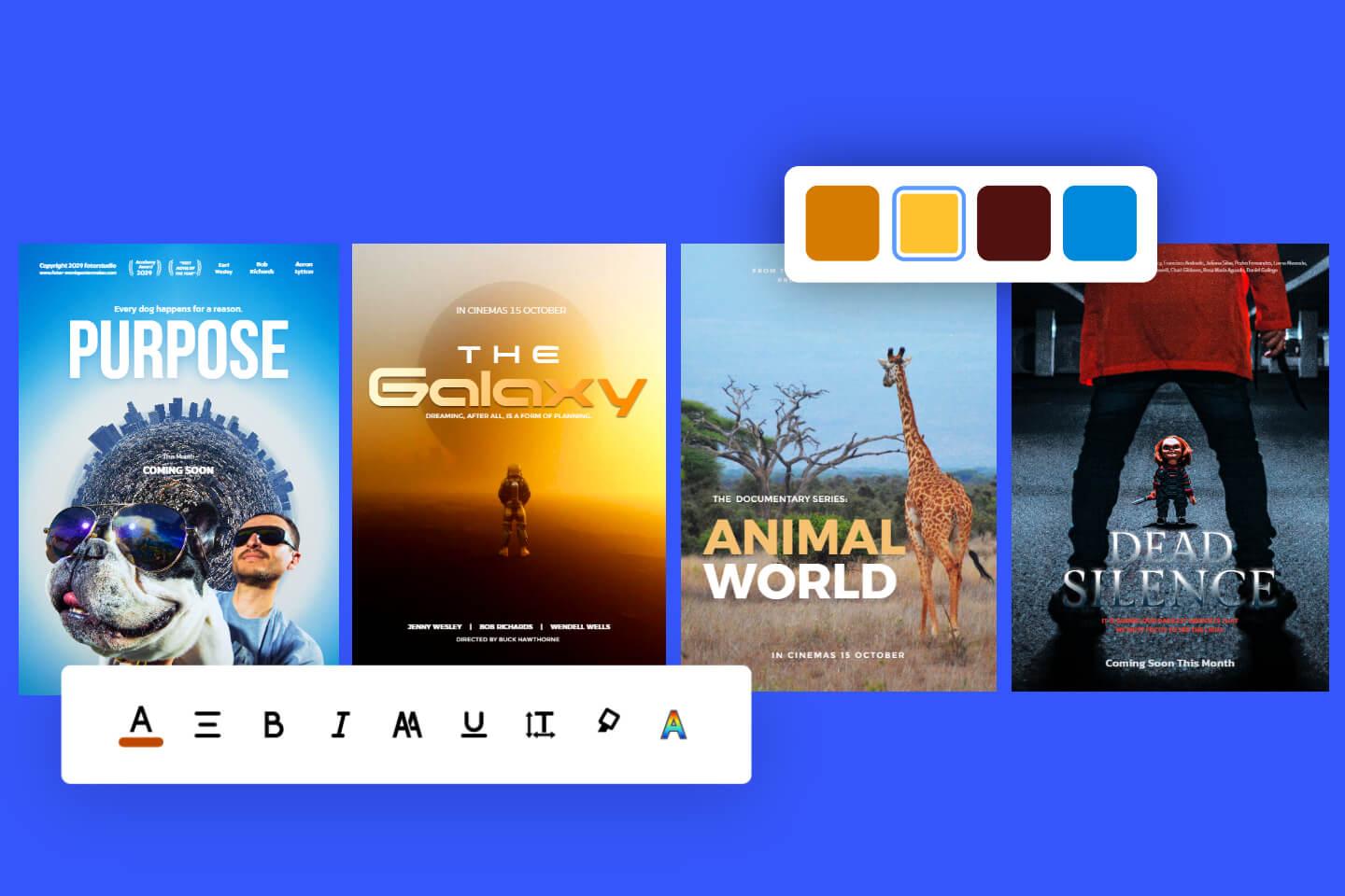 Movie Poster Maker Online with Free Movie Poster Templates