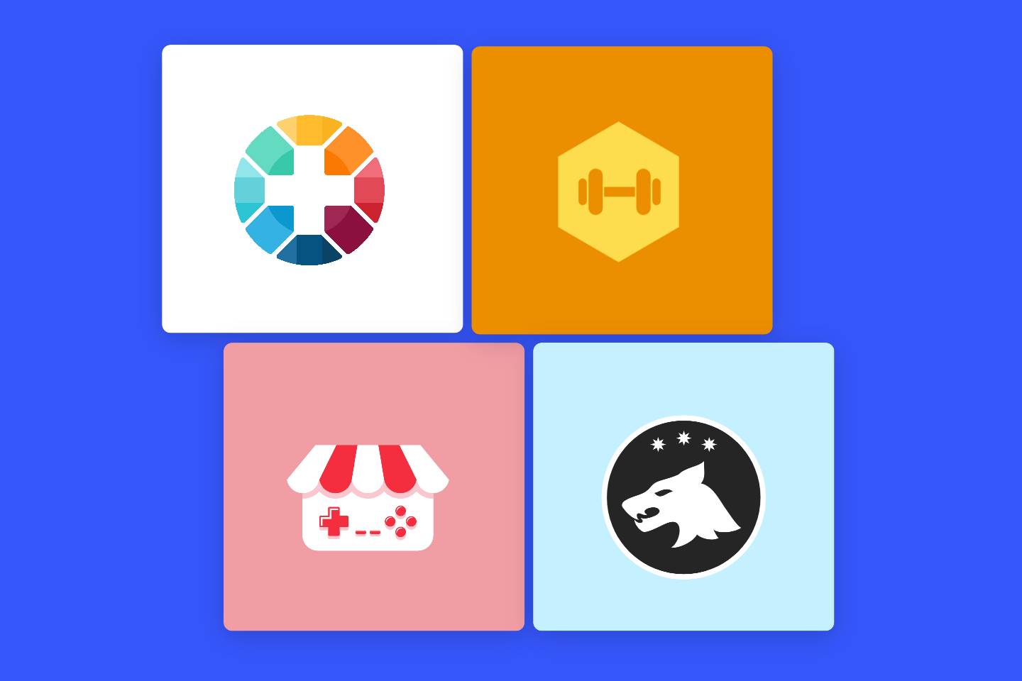 Favicons in different color backgrounds