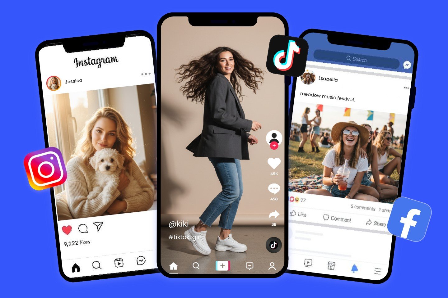 Fotor ai social media post generator feature banner image