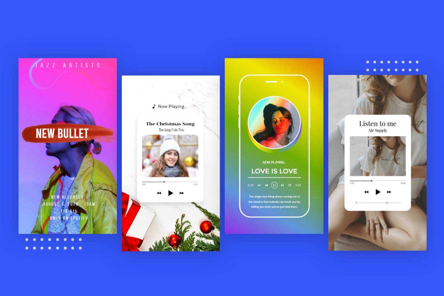 Editable Spotify Templates for Instagram