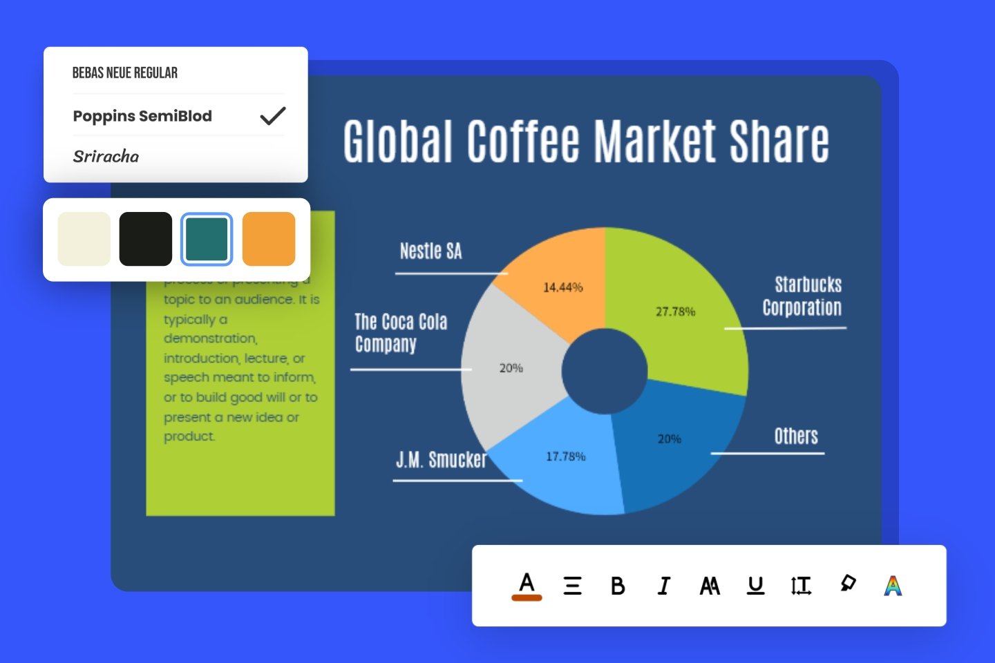 pie chart template excel