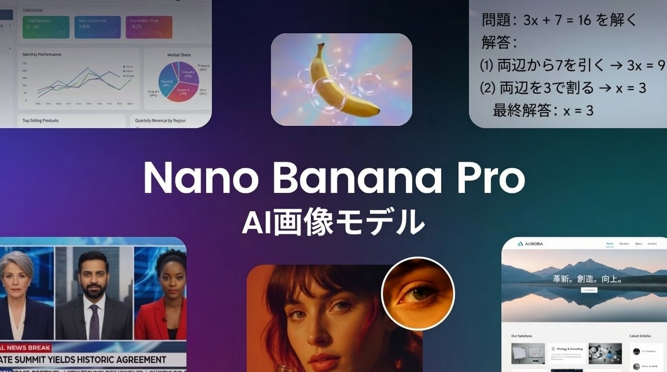 Google Nano banana Pro AI画像生成ツール