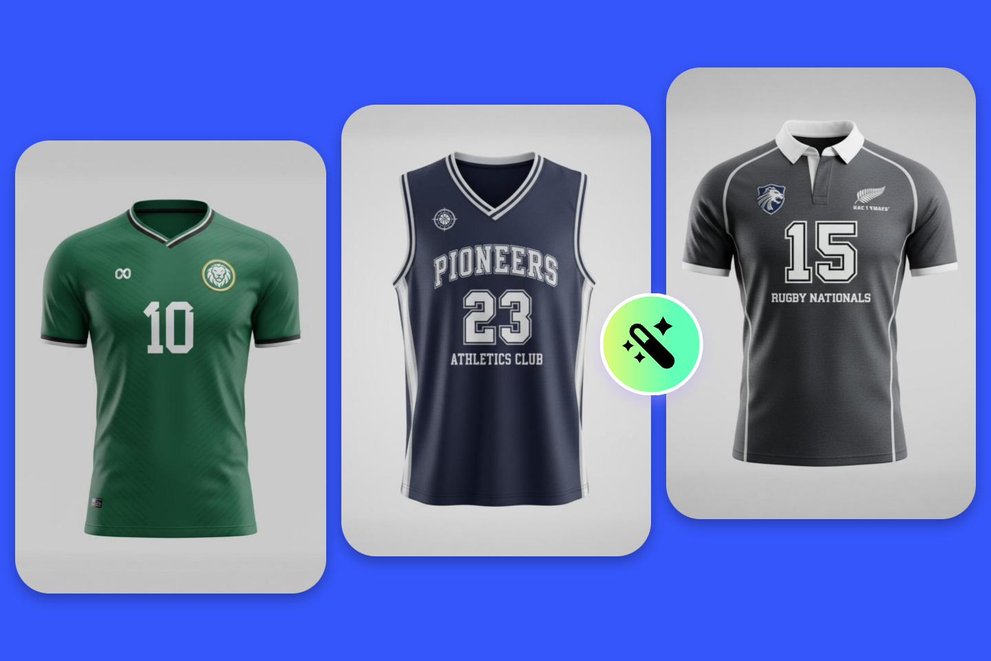 Photos of soccer jersey basketball jersey and rugby jersey