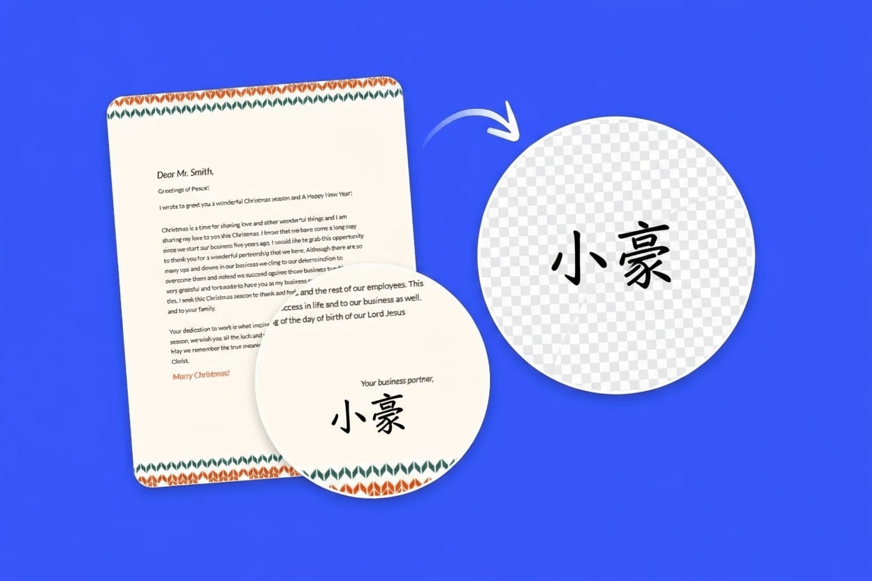 Fotor線上簽名檔去背工具