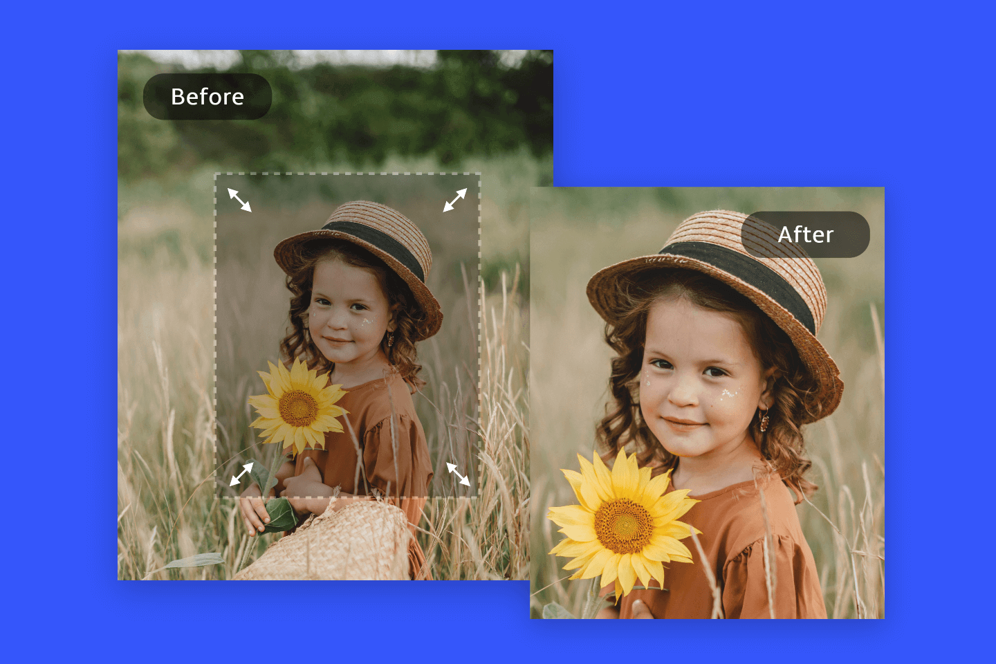 Resize a portrait with fotor photo resizer