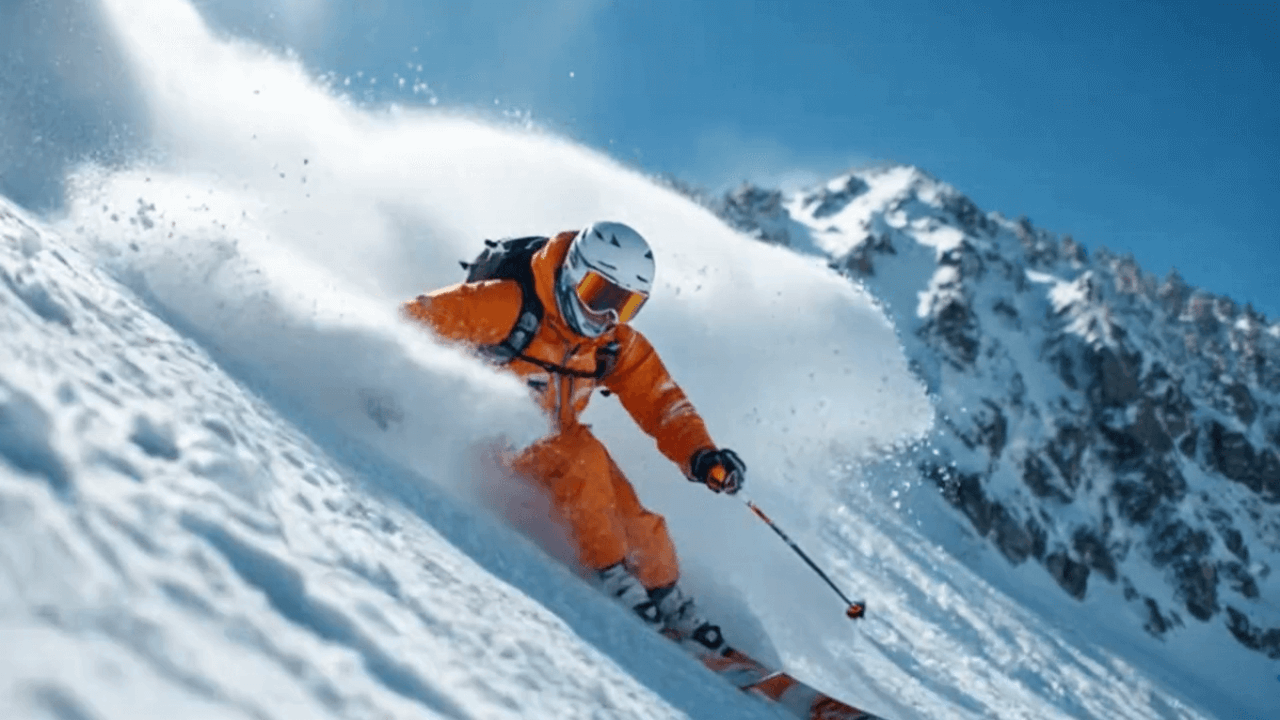 Texte en video ski