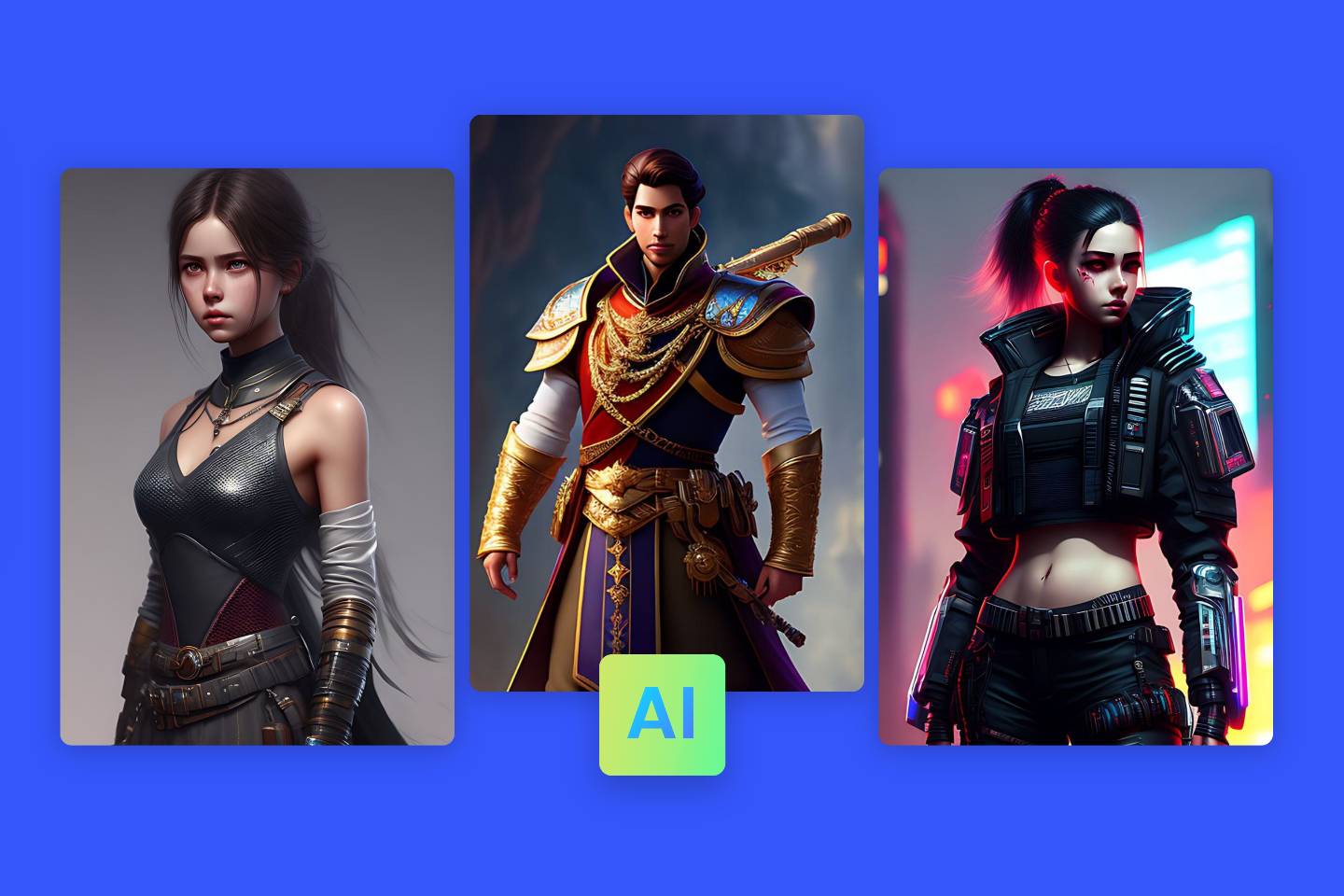 Generate AI Images using descriptions of each character from