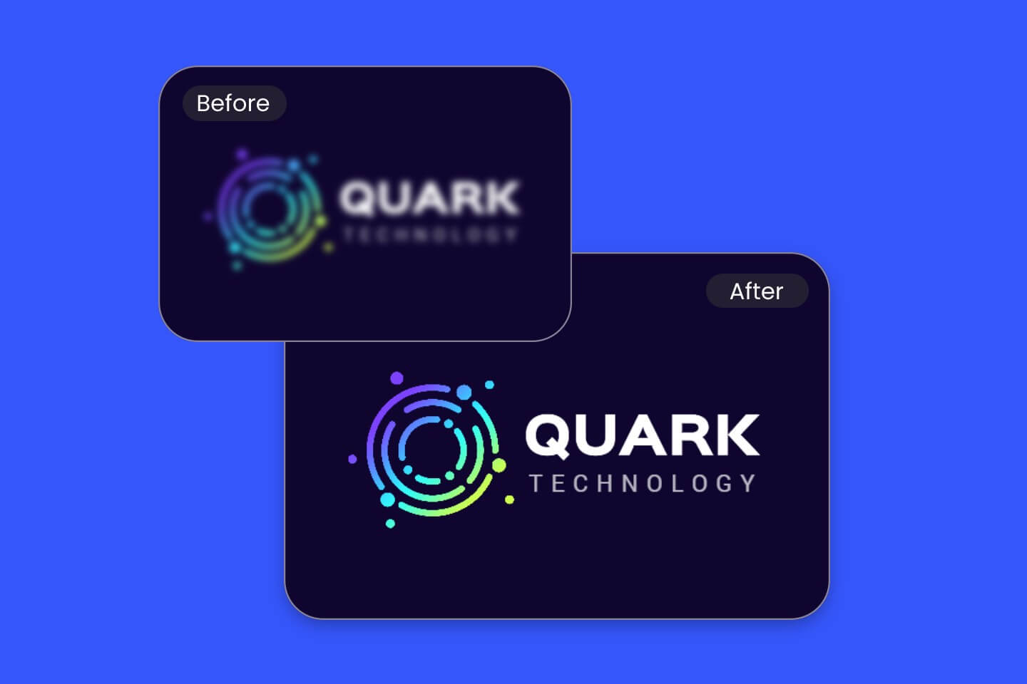 Use ai logo enhancer to make your logo clearer and brighter in fotor